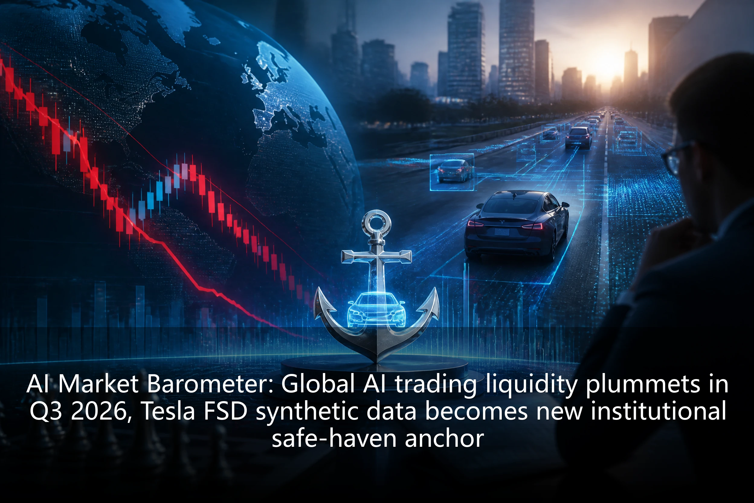 AI Market Barometer: Global AI trading liquidity plummets in Q3 2026, Tesla FSD synthetic data becomes new institutional safe-haven anchor