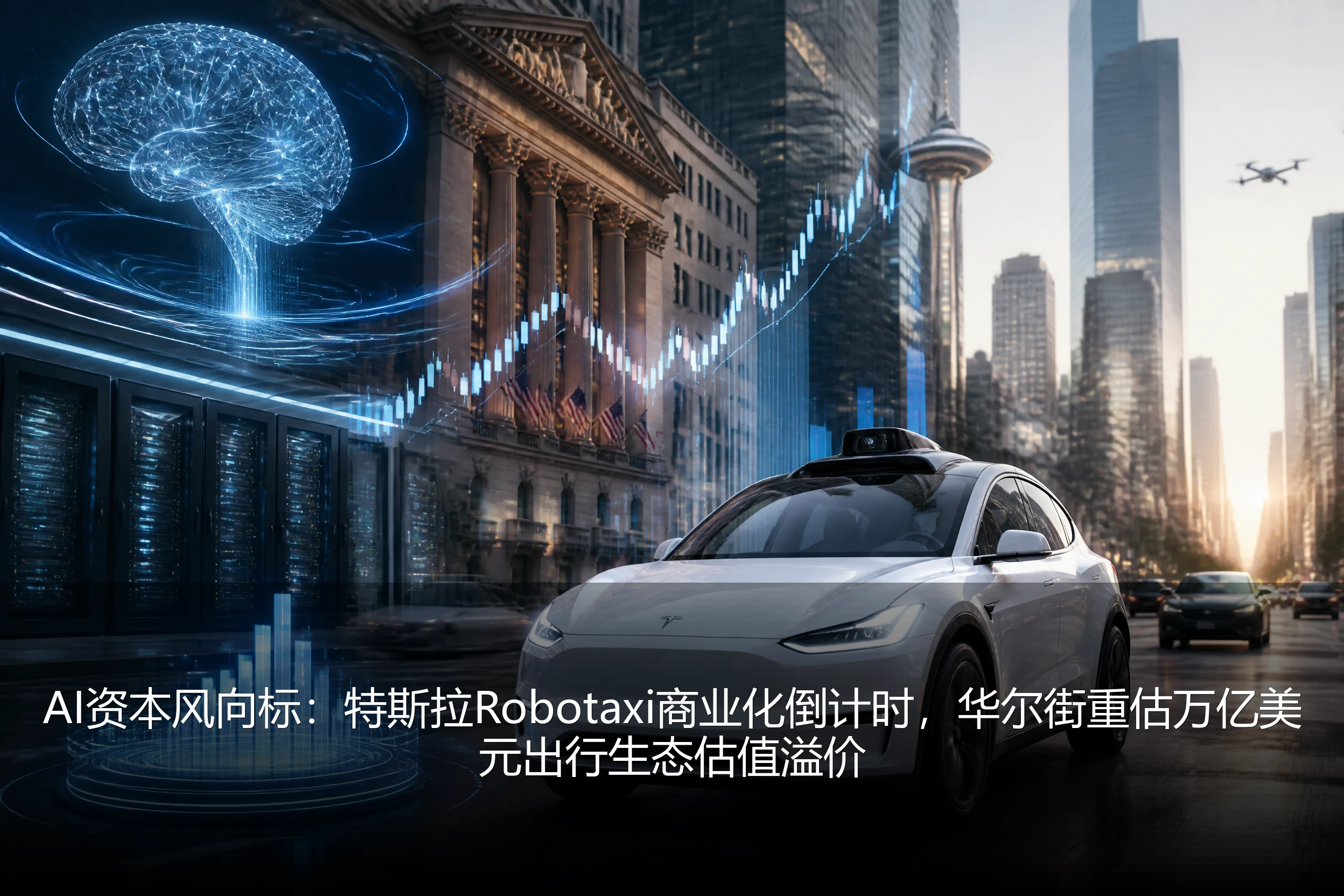 AI资本风向标：特斯拉Robotaxi商业化倒计时，华尔街重估万亿美元出行生态估值溢价