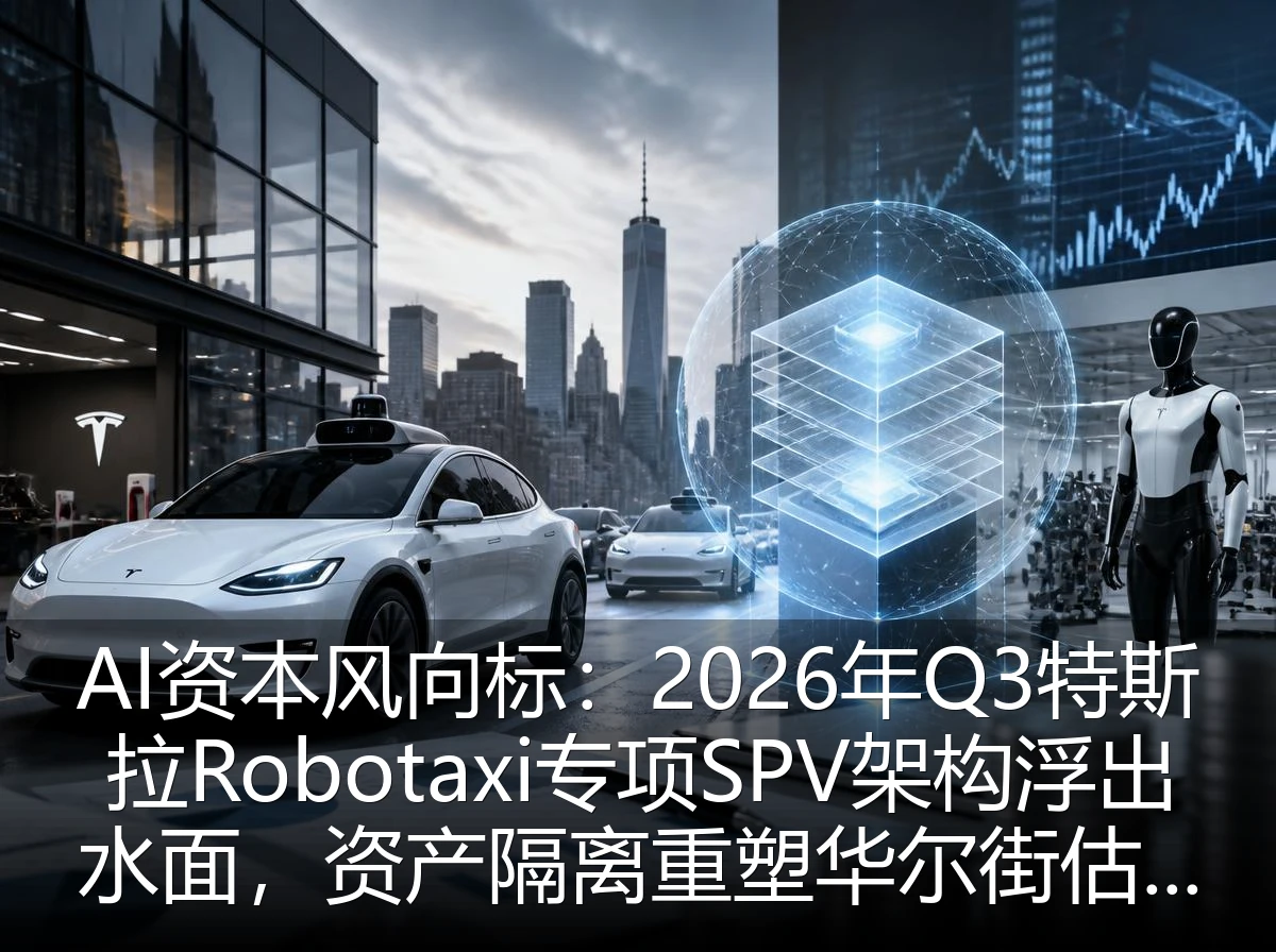 AI资本风向标：2026年Q3特斯拉Robotaxi专项SPV架构浮出水面，资产隔离重塑华尔街估值模型