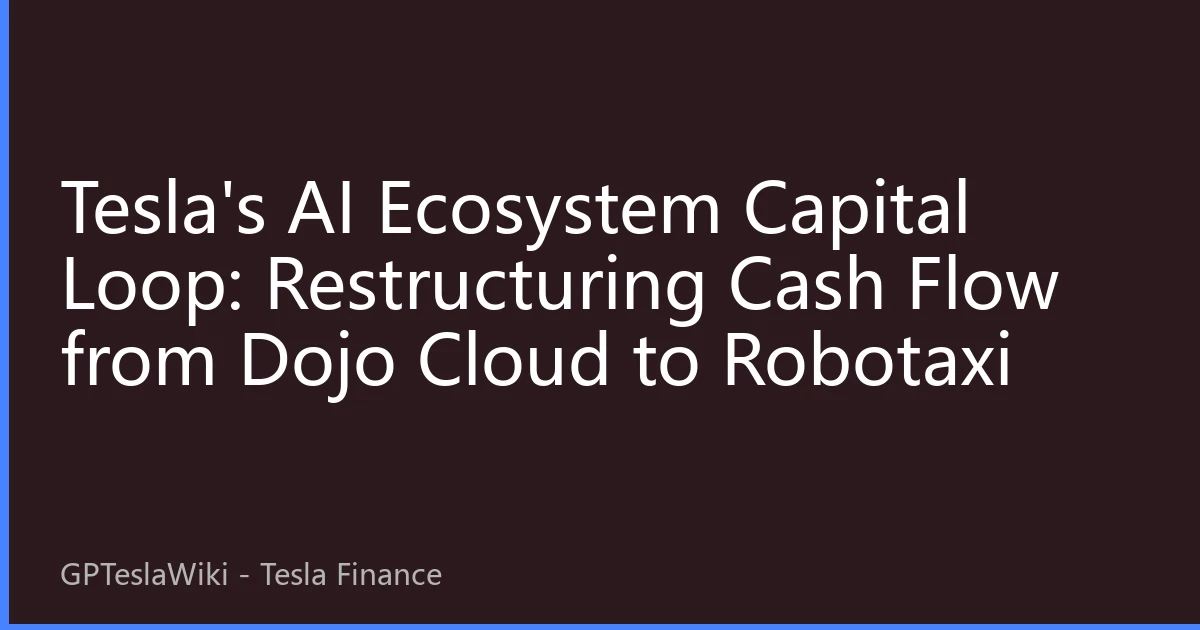 Tesla's AI Ecosystem Capital Loop: Restructuring Cash Flow from Dojo Cloud to Robotaxi