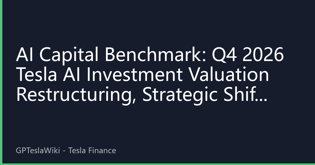 AI Capital Benchmark: Q4 2026 Tesla AI Investment Valuation Restructuring, Strategic Shift from Technology Leadership to Capital Returns